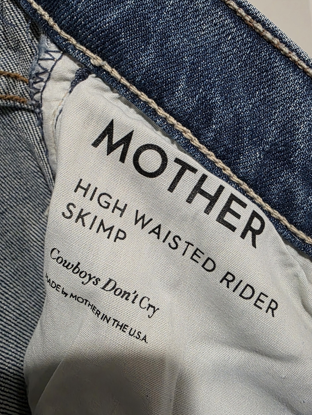 Mother High Waisted Rider Skimp - Picture 6 of 12